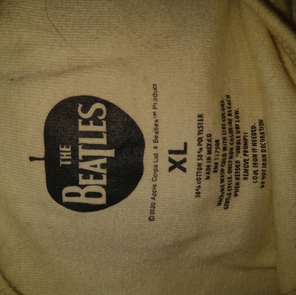 The Beatles Yellow Crop Top - Picture 2 of 3